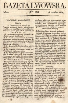 Gazeta Lwowska. 1832, nr 110