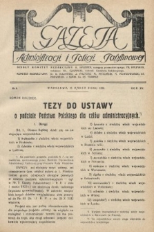 Gazeta Administracji i Policji Państwowej. 1933, nr 6