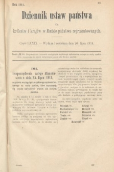 Dziennik Ustaw Państwa dla Królestw i Krajów w Radzie Państwa Reprezentowanych. 1914, nr 79