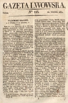 Gazeta Lwowska. 1832, nr 113