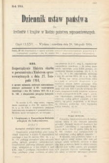 Dziennik Ustaw Państwa dla Królestw i Krajów w Radzie Państwa Reprezentowanych. 1914, nr 175