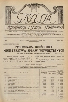 Gazeta Administracji i Policji Państwowej. 1932, nr 5