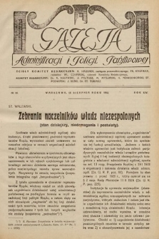 Gazeta Administracji i Policji Państwowej. 1932, nr 16