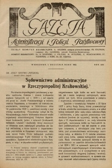 Gazeta Administracji i Policji Państwowej. 1932, nr 17