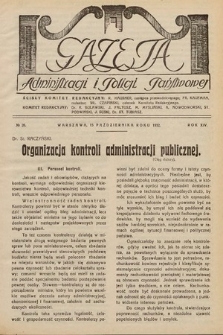 Gazeta Administracji i Policji Państwowej. 1932, nr 20