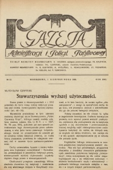 Gazeta Administracji i Policji Państwowej. 1935, nr 15