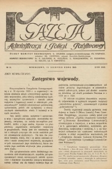Gazeta Administracji i Policji Państwowej. 1935, nr 16