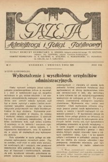 Gazeta Administracji i Policji Państwowej. 1935, nr 17