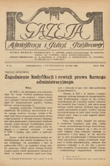Gazeta Administracji i Policji Państwowej. 1935, nr 19