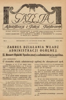 Gazeta Administracji i Policji Państwowej. 1935, nr 22