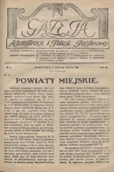 Gazeta Administracji i Policji Państwowej. 1930, nr 5