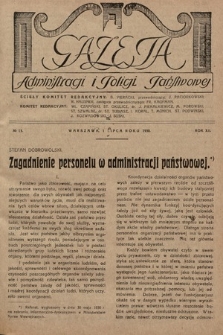 Gazeta Administracji i Policji Państwowej. 1930, nr 13
