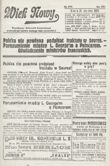 Wiek Nowy : popularny dziennik ilustrowany. 1922, nr 6192