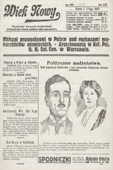 Wiek Nowy : popularny dziennik ilustrowany. 1922, nr 6201