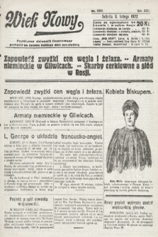 Wiek Nowy : popularny dziennik ilustrowany. 1922, nr 6209