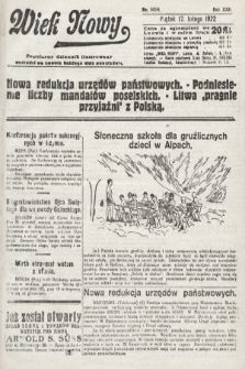 Wiek Nowy : popularny dziennik ilustrowany. 1922, nr 6214
