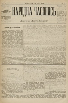 Народна Часопись : додаток до Ґазети Львівскої. 1894, ч. 9