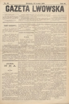 Gazeta Lwowska. 1898, nr 40
