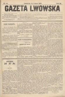 Gazeta Lwowska. 1898, nr 43