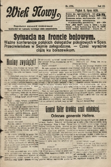 Wiek Nowy : popularny dziennik ilustrowany. 1920, nr 5736