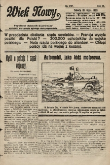 Wiek Nowy : popularny dziennik ilustrowany. 1920, nr 5737