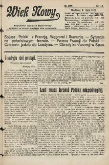 Wiek Nowy : popularny dziennik ilustrowany. 1920, nr 5738