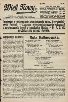Wiek Nowy : popularny dziennik ilustrowany. 1920, nr 5740