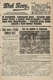 Wiek Nowy : popularny dziennik ilustrowany. 1920, nr 5744
