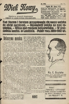 Wiek Nowy : popularny dziennik ilustrowany. 1920, nr 5754