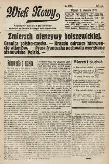 Wiek Nowy : popularny dziennik ilustrowany. 1920, nr 5757