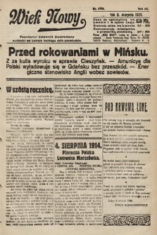 Wiek Nowy : popularny dziennik ilustrowany. 1920, nr 5760