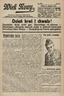 Wiek Nowy : popularny dziennik ilustrowany. 1920, nr 5770