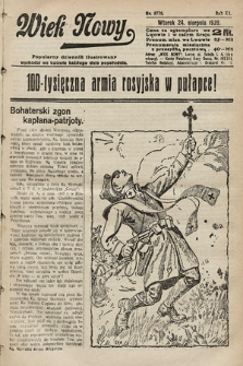 Wiek Nowy : popularny dziennik ilustrowany. 1920, nr 5775