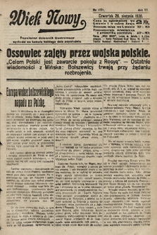 Wiek Nowy : popularny dziennik ilustrowany. 1920, nr 5777