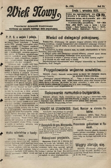 Wiek Nowy : popularny dziennik ilustrowany. 1920, nr 5782
