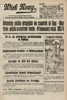 Wiek Nowy : popularny dziennik ilustrowany. 1920, nr 5793