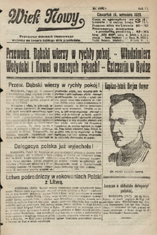Wiek Nowy : popularny dziennik ilustrowany. 1920, nr 5795