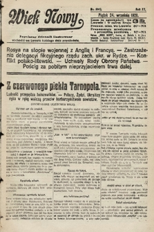 Wiek Nowy : popularny dziennik ilustrowany. 1920, nr 5802