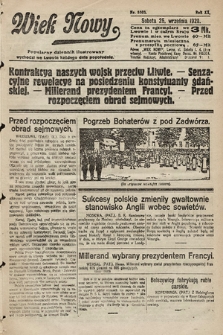 Wiek Nowy : popularny dziennik ilustrowany. 1920, nr 5803