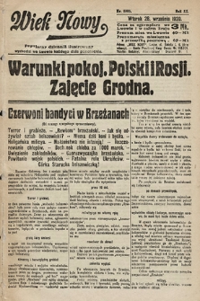 Wiek Nowy : popularny dziennik ilustrowany. 1920, nr 5805