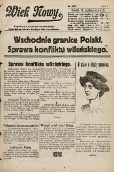 Wiek Nowy : popularny dziennik ilustrowany. 1920, nr 5820