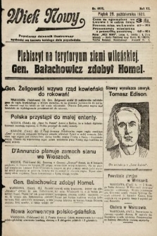 Wiek Nowy : popularny dziennik ilustrowany. 1920, nr 5830