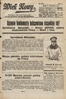 Wiek Nowy : popularny dziennik ilustrowany. 1920, nr 5833