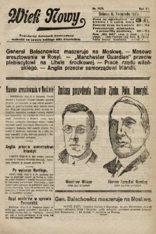 Wiek Nowy : popularny dziennik ilustrowany. 1920, nr 5836