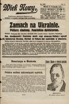 Wiek Nowy : popularny dziennik ilustrowany. 1920, nr 5838