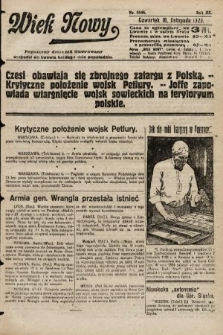 Wiek Nowy : popularny dziennik ilustrowany. 1920, nr 5846