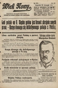 Wiek Nowy : popularny dziennik ilustrowany. 1920, nr 5852