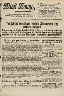 Wiek Nowy : popularny dziennik ilustrowany. 1920, nr 5854