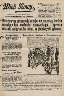 Wiek Nowy : popularny dziennik ilustrowany. 1920, nr 5858