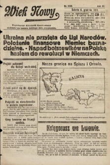 Wiek Nowy : popularny dziennik ilustrowany. 1920, nr 5860
